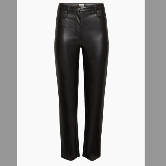 Aritzia Faux Leather Wilfred Melina Pant NWOT - Picture 2 of 3